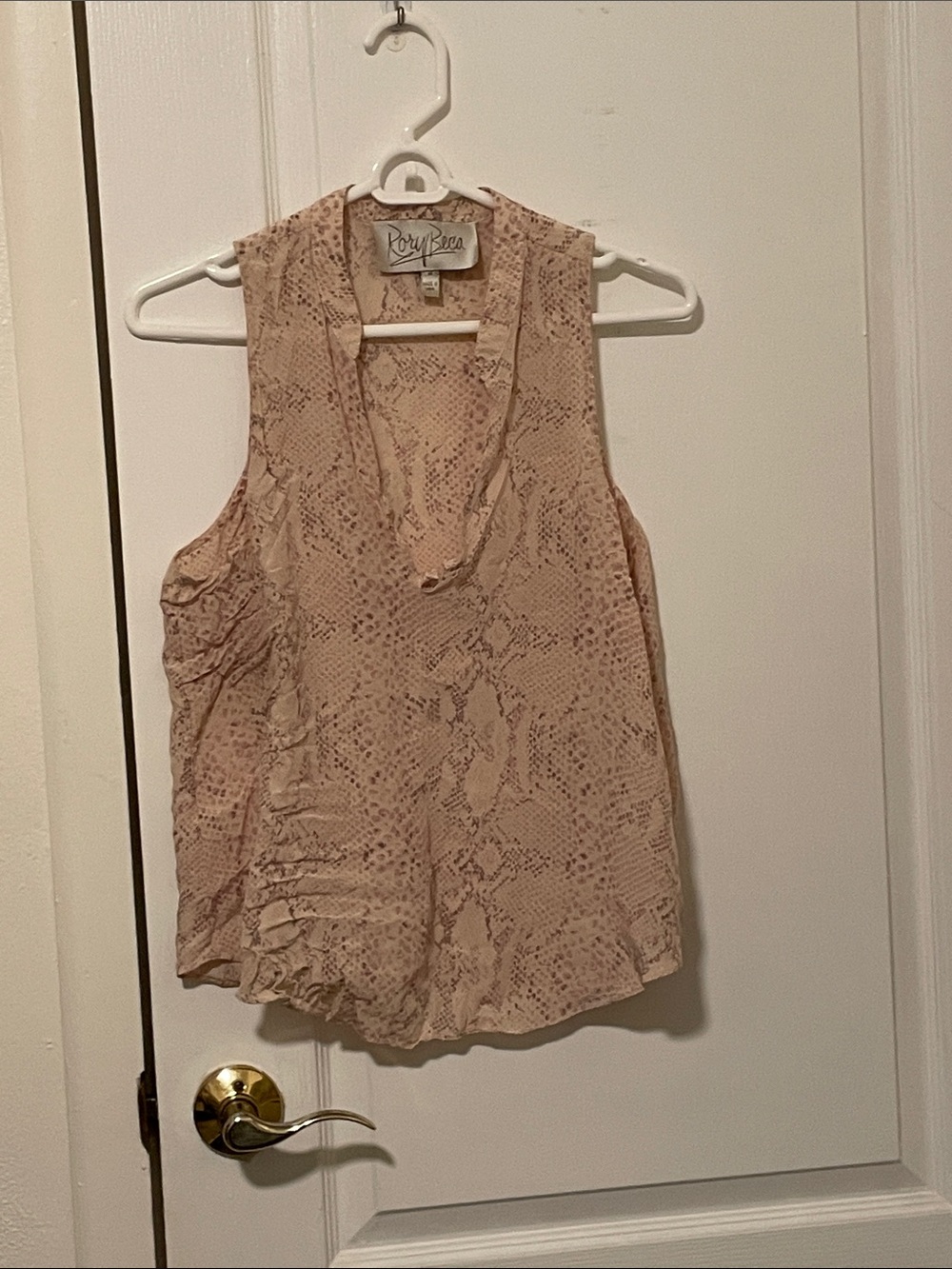 Rory Beca Juliette Barnes Snake Sleeveless Top